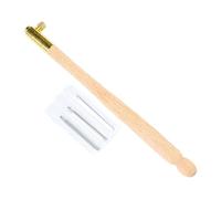 Embroidery Needle - Wooden Handle Crochet Hook Set 12cm | Wooden Crochet Needles Embroidery Needles With Beads Glitter Tool DIY Craft Textile Craft Creative Gift For Women Mama