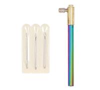 Embroidery Needles Aluminum Alloy Handle Beaded French Crochet Hook Kit Beginners Durable Light Ergonomic Gift for Family Friends Classmates Embroidery Crafting