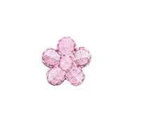 Embroidery Patch 10PCS/1.5 * 1.5CM Mini Fabric Flower Applique Clothes Stickers,Tiny Plum Blossom Embroidery Iron On Patches Decoration for Clothes(Pink)
