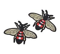 Embroidery Patch, Embroidery Cloth Patch 6PCS Embroidery Bee Patches 6PCS Cute Bee Shape Embroidery Patches Sewing Decoration Patch DIY Clothes Applique