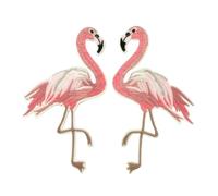 Embroidery Patch, Embroidery Patch Multicolor Birds Iron-On Appliques 2 Pairs(Color-3)