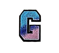 Embroidery Patch, English Letters Sew On Embroidery Patches Pack of 26 pcs Multicolor 1.9-4.7cm(Colorg)