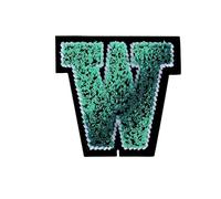 Embroidery Patch, English Letters Sew On Embroidery Patches Pack of 26 pcs Multicolor 1.9-4.7cm(Colorw)