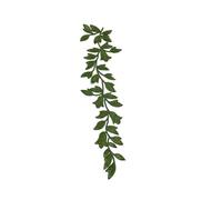 Embroidery Patch, Long Leaf Floral Embroidery Applique Patch 24x6.5cm Multicolor 2 Pcs Iron On(Green)
