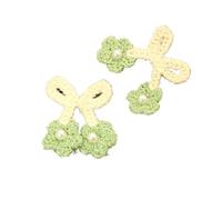 Embroidery Patch, Multicolor Knitted Cherry Yarn Embroidery Patches for Sweaters DIY Sewing 2 Pcs(2)