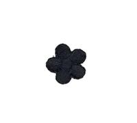 Embroidery Patches 10PCS/1.5 * 1.5CM Mini Fabric Flower Applique Clothes Stickers,Tiny Plum Blossom Embroidery Iron On Patches Decoration for DIY(Black)