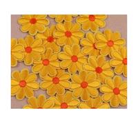 Embroidery Patches 10PCS Flower Daisy Embroidery Patches Thermoadhesive Patch Iron On for Clothing Cartoon Stickers Hat Badge for DIY(Multi-Colored)