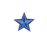 Embroidery Patches 10PCS Multi-Colored Star Embroidered Patches Sew Iron On Clothing Gold Silver for Clothes Appliques Craft Sticker Stripes(Blue3)