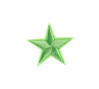 Embroidery Patches 10PCS Multi-Colored Star Embroidered Patches Sew Iron On Clothing Gold Silver for Clothes Appliques Craft Sticker Stripes(Green)