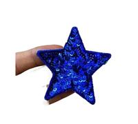 Embroidery Patches 10pcs Sequins Glitter Star Ironing Patch Embroidery Cloth Jacket Bag Hat Decor Accessories Flash DIY Craft Supplies for DIY(Color 18,Small(6 * 6cm))