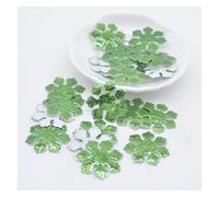 Embroidery Patches 120Pcs Glitter Silver Snowflake Cloth Appliques Sewing On Christmas Decor Accessories Clothing Bag Hat DIY Patches(Green)