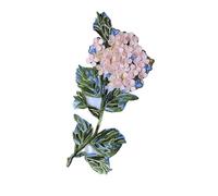 Embroidery Patches 1PCS Embroidered 3D Flowers Sew On Patches Hydrangea Lace Ribbon Edge DIY Trimmings Patch Applique for Craft Wedding Bridal for DIY(Big 1pcs)