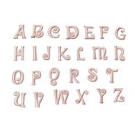 Embroidery Patches 1set/26pcs Self Adhesive Pink Small Letter Patches Iron On Clothing for Clothes Sticker Embroidery Appliques Stripe DIY Name Brand Log for DIY