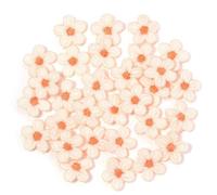 Embroidery Patches 30pcs 1.5cm Colorful Mini Flower Embroidery Applique Hand Sewing Patches Decoration DIY Accessories for DIY(Color1)