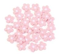 Embroidery Patches 30pcs 1.5cm Colorful Mini Flower Embroidery Applique Hand Sewing Patches Decoration DIY Accessories for DIY(Color15)