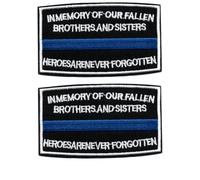 Embroidery Patches, Tactical Morale Stickers, Fasteners, Ironing and Sewing, 2 English Text Badges, Clothing Decoration Stickers, and Fabric (INMEMORYOF OURFALLEN BROTHERSAND Sisters)