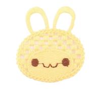 Embroidery patchest 6 * 5CM 30PCS Cute Rabbit Animals Embroidery Patch Iron On Appliques Chinese for Clothing Large Sew On Patches for Jeans Jacket(Yello)