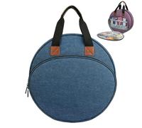 Embroidery Project Bag Storage Carrying Case for Cross Stitch Supplies, Portable Needlework Tote with Organizer Multi-Pocket Organizer Embroidery kit Bag Travel Bag Organizer,Embroidery case e