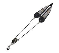 Embroidery Saxophone Neck Strap Soft Adjustable Sax Leather Strap Padded with Metal Hook for Alto Sax Tenor Clarinet (TS-08 Sunflower)