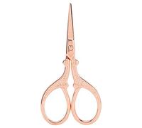 Embroidery Scissor, Vintage Stainless Steel Sharp Tip Sewing Scissor for DIY Craft Cross-Stitch Needle Work Art Work(Rose Gold)