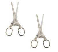 Embroidery Scissors, 2Pcs Eiffel Tower Stainless Steel Sewing Scissors for Art Work Fabric Paper Cutting Craft