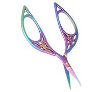 Embroidery Scissors, Craft Scissors Leaf Design Vintage Scissors Stainless Steel Household Needlework Scissors for Embroidery Sewing Crewel DIY Handicraft (Colorful)