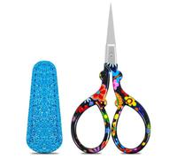 Embroidery Scissors Crochet Scissors Small Sewing Scissor Sharp Cross Stitch Crochet Scissor with Cover Vintage Stainless Steel Pointed Tip Shears Accessories for Needlework Arts Handicraft DIY Tools