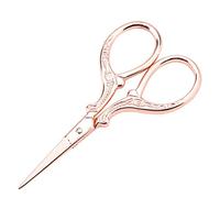 Embroidery Scissors Cross-Stitch Antique Sewing Stainless Steel Household Needlework Shears for DIY Craft Needle Work Art (Rose)