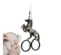 Embroidery Scissors,Horse Shaped Scissors for Embroidery | Knitting Scissors - repair, paper crafts, sewing clothing, fabric restoration, art studio, workshop, home