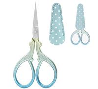 Embroidery Scissors,Small Craft Stainless Steel Scissors with Fake Leather Scissors Cover,Crochet Scissors,Small Crane Sewing Scissors,Suitable for Embroidery,Needlework,Sewing,DIY Crafts,Daily Use