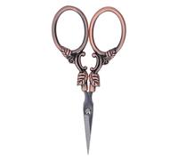 Embroidery Scissors, Small Stainless Steel Craft Scissors for Sewing Cross Stitch Needlework, Vintage Pocket Scissors with Antique Design for Embroidery and Yarn Cutting