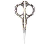 Embroidery Scissors, Tip Stainless Steel Vintage Carved Sewing Scissors for Tailors DIY Crafters and Embroidery Enthusiasts