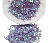 Embroidery Sequins 1pack Clothes Jewelry Sequins, 3mm 4mm 5mm 6mm Flat Round Loose Sequin, Blue Red Black Iridescent Spangles Beads(MediumPurple,5mm)