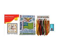 Embroidery Set for Beginners Adults - Complete Art Craft Projects | Hand Embroidery Kit for Home Wall Decoration, Travel, Party, Senior Activity and Groups