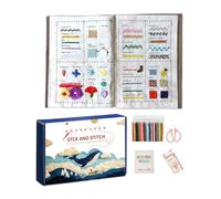 Embroidery Sewing Book - Portable Needlework Set With Step-by-Step Instructions | Embroidery Books Beginners | Learning Guide For Embroidery Ideal For Needlework Lovers: Men, Women, Boys, Girls, Teens