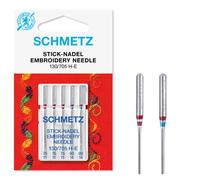 (Embroidery, Size: Assorted 75/11 and 90/14) Schmetz Sewing Machine Needles, 5pk