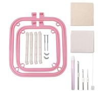 Embroidery - Square Embroidery Hoop, Double Layer Punch Needle Frame | Sewing Punch Needle Kit, Punching Needle Kit, PU Circles and Frames