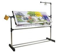 Embroidery Stand Height Adjustable Cross Stitch Craft Stand Needlework Floor Frame, 360 Degrees Rotatable Wooden Floor Tabletop Tapestry Frame Craft Stand, for Art Craft Sewing Holder