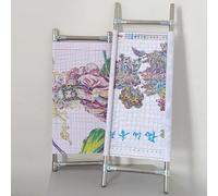 Embroidery Stand with Pulley, 360° Height Adjustable Needlework Floor Frame for Cross Stitch & Craft Projects, Lap Table Design