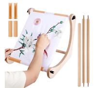 Embroidery Stand - Wood Adjustable Needlework Frame,Quilting Frames for Display Craft Stitching Travel Tables Chairs Beds Crochet Tapestry Hand Work