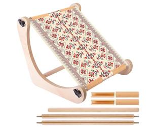 Embroidery Stands - Wooden Adjustable Tools | Display Craft Tables Chairs Beds Sofas - Hand Needlework Crochet Tapestry, Travel Home Hands-Free Rotating Hoop Frame Holder Rack