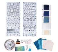 Embroidery Stencils, 20 Pieces with Accessories, Embroidery Template Set for Beginners - For Fabrics, Jeans, Shirts, Bags, Quilts, Garments, Home, Art Lessons