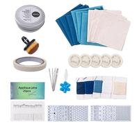 Embroidery Stencils, 20 Pieces with Accessories - Quilting Tools Embroidery Stencils | for Home, Art Class, Studio, Jeans and Shirts, Bags, Quilts, Clothes and Coasters