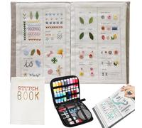 Embroidery Stitch Book Kit, 2026 New Complete DIY Sewing Books of Stitches with Tools & Tutorials, Portable Stitch Sample Book of All Scenario Practice for Beginners, Craft Lovers, Unique Gift