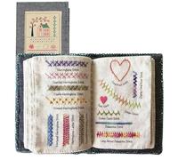 Embroidery Stitch Guide Book, High-Density Linen Samplers with Step-by-Step Tutorials, Beginner to Advanced Needlework Techniques, Reusable Practice Kit