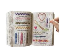 Embroidery Stitches Book Books for Beginners Sewing Embroidery Book Sewing Books for Beginners Decorative Sewing Guide from Stitches Book Sample Book with Embroidery Stem Name Embroidery
