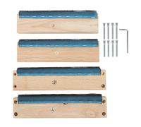 Embroidery Strip Frame 25cm Solid Wood Rug Hooking Hoop for Punch Needle Tufting Cross Stitch DIY Craft Kit with Screws