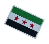 Embroidery Syria New Flags Patches Easy Attachment Badge for Backpacks Hats and Cultural Event Social Gathering Enthusiasts