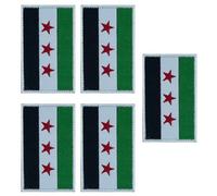 Embroidery Syria New Flags Patches Easy Attachment Badge for Backpacks Hats and Cultural Event Social Gathering Enthusiasts