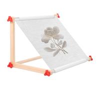Embroidery Table Stand Wooden Embroidery Scroll Frame Cross Stitch Hoop Holder Needlepoint Holder Hands-Free Cross Stitch Arts Crafts Lap Table Stand Sewing Stitching Supplies Craft Tool(42cm)